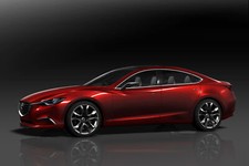 Cars 2011 mazda takeri saloon Desk Mat Stitched picture