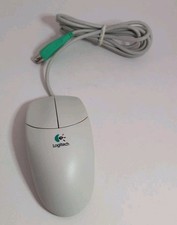 LOGITECH M-CAA42 PS/2 TWO BUTTON WIRED BALL MOUSE - TESTED picture