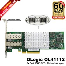 Dell Dual Port QLogic FastLinQ 41112 10Gb SFP+ Server Ethernet PCIe NIC 5252W picture