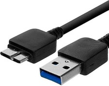 NTQinParts Replacement PC USB3.0 Data Sync Power Charger Cable for 3FT, Black picture