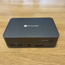 AV Access iDock C20 KVM Switch Dock 2 Monitors 2 Laptops, 4K KVM Unit Only picture