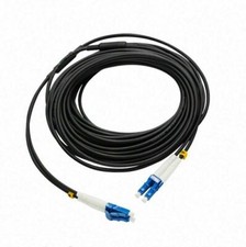 100M LC to LC Armored Outdoor Fiber Optic Cable,Single Mode Duplex 9/125 OS1/OS2 picture