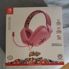 PowerA Wired Headset for Nintendo Switch - Kirby's Dream Land Face  NEW. picture