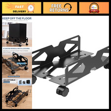 Adjustable Metal Computer Tower Stand - Fits Most PCs, Space-Saving Design picture
