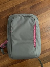 Belkin Computer Bookbag Carrying Case, Large Gray And Pink, Zipper With Pockets picture
