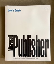 Vintage Microsoft Publisher 2.0 User’s Guide Sealed picture