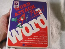 Vintage WORD ATTACK Word for Apple II Family Software Vintage 1983 Davidson picture