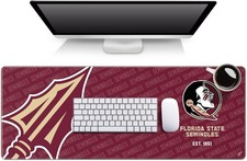 YouTheFan NCAA Florida State Seminoles Logo Series Desk Pad, Team Colors picture
