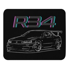 R34 GTR GT-R Skyline JDM Custom Line Art Mouse pad picture