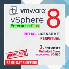 VMware vSphere Enterprise Plus v.8 Perpetual License 2 CPU - UC NSC RETAIL PACK picture