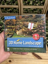 New Broderbund 3D Home Landscape Designs PC CD-ROM Software Windows 95 Microsoft picture