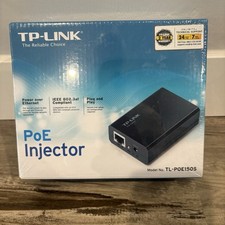 TP-LINK 802.3af Gigabit PoE Injector | Convert (Black) (TL-POE150S) picture