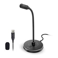 CMTECK USB Computer Microphone G009, Noise-Cancelling Recording Desktop Mic for picture