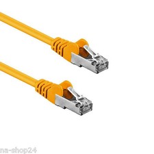 5m RJ45 Patch Cable YELLOW Network Lead Ethernet U/UTP Cat. 5E Lan Extension picture
