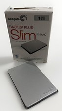 Seagate Backup Plus Slim 1TB External HD for Mac SRD00F1 USB 3.0 Silver No Cord picture