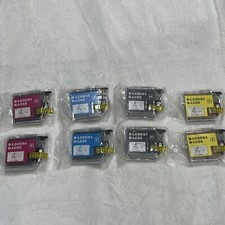 8 PACK SEALED Compatible Tri-Color LC60/61  B-LC65 Ink Cartridges for Brother,  picture