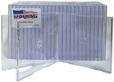 USDISC CD Jewel Cases Standard 10.4mm, Triple 3 Disc (Clear) Lot picture