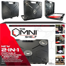 The Omnishelf Portable Workstation, Magnetic Toolbox, Laptop Stand W/ 50 Lb Capa picture