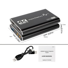 4K HDMI Compatible USB 3.0 Video Capture Card 1080P 60fps Video Recorder Grabber picture