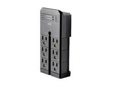 Open Box Monoprice Heavy Duty 6 Outlet Metal Surge Protector Power Box 6ft 35100 picture