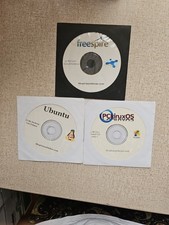 Lot Of 3 Linux Install Discs Ubuntu, Freespire, PclinuxOS 32 Bit Live & Install picture
