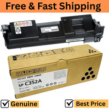 Genuine Ricoh 408211 Black Toner Cartridge SP C352DN OEM 10,000 Page Yield picture