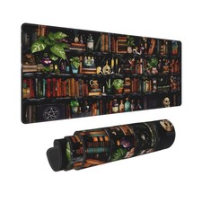 31.5x11.8 Inch Forest Library Book Gaming Mouse Pad XL Nonslip Computer Mat picture
