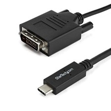 StarTech CDP2DVIMM2MB 6.6 ft / 2 m USB-C to DVI Cable - USB Type-C Video Adapter picture