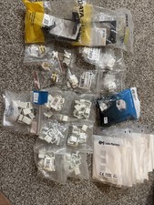 Networking Coax Lot CAT6 Keystone Jacks Wall Plates Blanks Splitters Connectors picture