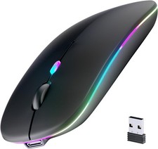 2.4G Portable Wireless Slim Silent Mouse with USB and Type-C for Laptop PC picture