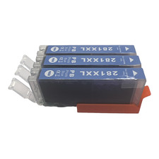 3pk CLI-281 XXL Blue Ink Cartridge for Canon Pixma TR7520 TR8520 TS6220 TS9120 picture