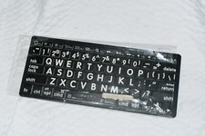 LogicKeyboard BKB3001 XL Print White on Black Bluetooth US Mini Keyboard MINT w4 picture