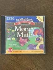 MONEY MATH Brain Bytes Essential Skills 5-8 (PC, CD-ROM, IBM) Vintage Mac WIN95 picture