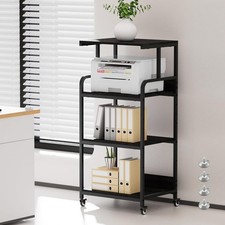 4 Tier Printer Stand with Wheels, Tall Printer Table with Storage picture