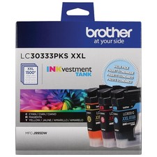 Brother Genuine Super High Yield Color Ink Cartridges 3 Pack LC30333PKS picture