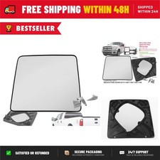 Towing Mirror Glass Upper Driver Left Side for 2008-2016 Ford F250 F350 F450 picture