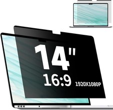 Removable Magnetic Privacy Screen for 14 Inch Laptop 16:9, Matte Anti-Glare Filt picture