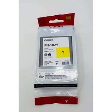 Canon PFI-102Y Yellow Ink Tank 130ml imagePROGRAF iPF600 iPF700 iPF750 Exp 12/21 picture