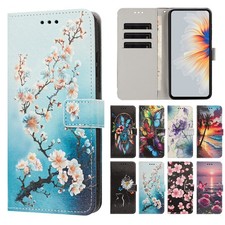 Cat Flower Butterfly Wallet Cover Case For Nokia G22 C32 G10 Itel S26 Fujitsu picture