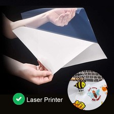 20-100 A4 Printable Vinyl Sticker Paper 8.5x11 Self Adhesive DIY Decal For Laser picture