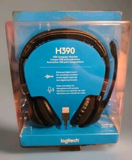 Logitech H390 USB Computer Headset with Noise-Canceling Microphone NEW IN BOX picture