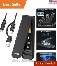 Sleek M.2 NVMe SSD to USB Adapter - Ultimate Speed & Versatility, Black Aluminum picture