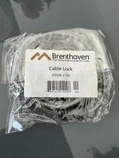 Brenthaven Zero Impact Laptop Notebook Security Cable Lock Item #4100 2 Keys OEM picture