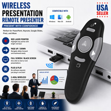 Laser Pointer Power Point Presentation Remote Control Wireless USB PPT Presenter picture