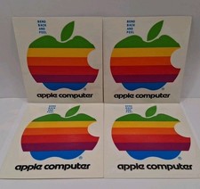 Vintage 80's Apple Macintosh Computers Stickers Lot Of 4 picture