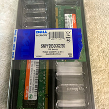 Dell DDR2 SO-DIMM Kit 2x256MB PC2-4200S 200-Pin Non-ECC SNPY9530CK2/2G picture