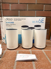 TP-LINK Deco AXE5300 Tri-Band Mesh Wi-Fi 6E Router System 3-Pack White picture