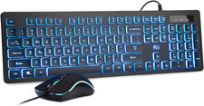 Wired Keyboard and Mouse Combo,Three Colors Backlit picture