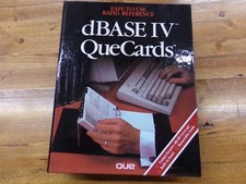 Vintage Easy-to-Use Rapid Reference dBase IV QueCards ~ Que Cards picture