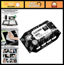 70 Count XL Screen Cleaner Wipes - 8x10 Inch Electronic Cleaning Cloths picture